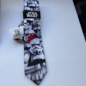 STAR WARS MEN'S TIE IMPERIAL STORM TROOPERS‎ Santa Hat 3"